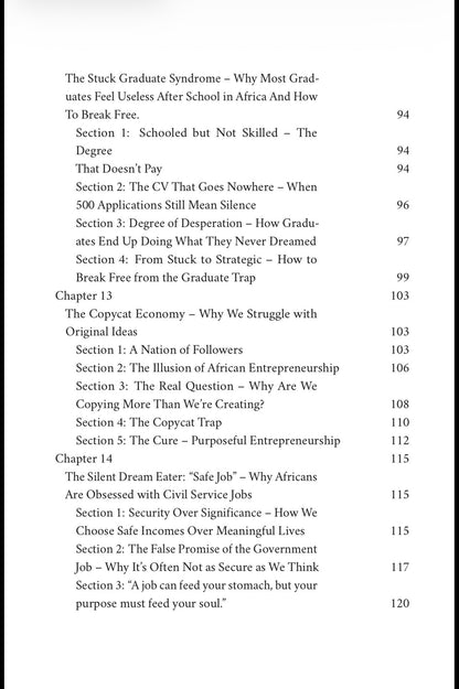 The African Curse; Why Smart Gifted Africans Still Struggle To Succeed